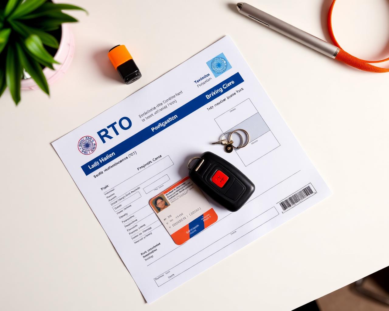 Delhi RTO documents and vehicle registration paperwork